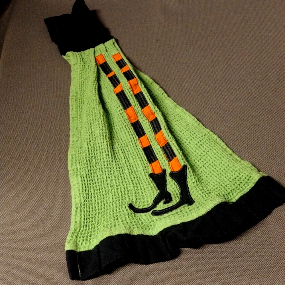 Witch's legs hand towel